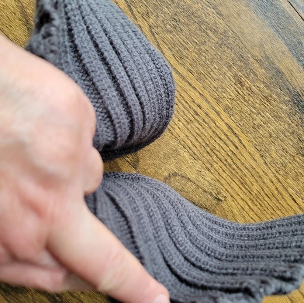 Handmade Knit Croshet Gray Red Whale Shark Leg Warmer Tail Blanket Todler Unisex